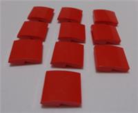 LEGO Parts & Pieces 15068 - 6105976 CURVED 2x2 NO STUDS Red x10