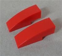LEGO 4251162 - 50950 Curved Slope Brick 1x3 Red x2*