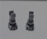 LEGO Parts 6266 31733 6423983 Leg Skeleton Medium Stone Grey x2