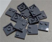 LEGO Parts 33909 2x2 Tile With Studs Dark Stone Grey x14