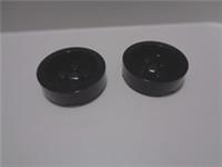 LEGO 68325 - 6358291 Brick Round With Hole 4x4 Black x2