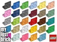 LEGO - Part 99207 - Bracket 1x2-2x2 Inverted (MULTIPACK) +NEW +SELECT COLOUR/QTY