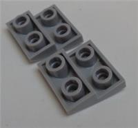 LEGO 32803 - 6185676 Slope Curved 2x2 Inverted Medium Stone Grey x2**