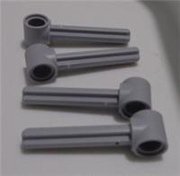 LEGO TECHNIC 5713 6484902 Axle and Pin Connector Hub 3L Medium Stone Grey x4