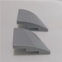 LEGO Parts 80177 6375808 Wedge 3 x 2 Left No Studs Medium Stone Grey x2
