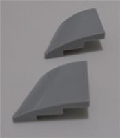 LEGO Parts 80178 6375815 Wedge 3 x 2 Right No Studs Medium Stone Grey x2