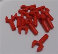 lego 48729 41005 - 6439048 stick spanner holder clasp Red x12