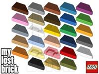 LEGO - Part 5091 - Tile 1x2 Wedge Left (SINGLE) + NEW + SELECT COLOUR / QUANTITY