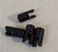 LEGO Part 57360 6271535 Friction ForkW/Cross Hole Black x4