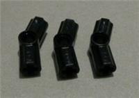 LEGO TECHNIC Parts 32016 6261386 Axle Pin Connector Angle 157.5 Black x3