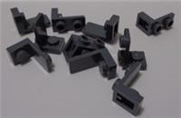 LEGO Parts 73825 Bracket 1x1 - 1x2 Inverted Dark Stone Grey x10