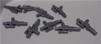 LEGO 58247 - 6122722 Blaster Long Silver x9