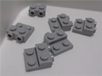 Lego Parts Modified 99206 6469440 Plate 2x2x22/3 two studs Medium Stone Grey x6