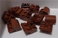 Lego Parts 6409552 - 1750 BRICK 2X2X1 INV. BOW, W/ CUT OUT Reddish Brown x12
