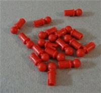 LEGO TECHNIC 6254216 - 6628 Bright Red Pegs Friction Snap Ball x16 **