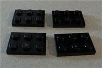 LEGO 302126 - 3021 2x3 Plate Black x4 Parts & Pieces **