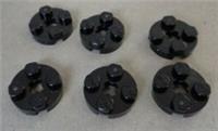 Lego Parts & Pieces 403226 - 4032 2x2 Round Plate with Axle Hole Black x6 **