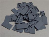 LEGO 4560184 - 87079 Flat Tile 2 x 4 Dark Stone Grey x50