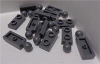 LEGO 22890 - 6123814 Plate 1x2 With Ball on End Dark Stone Grey x12