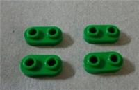 LEGO 35480 - 6210271 Plate 1x2 Rounded ends With Open Studs Dark Green x4 **