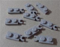 LEGO Pieces 78256 Plate 2x1 W Holder Medium Stone Grey x9