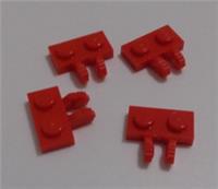 LEGO Spare Parts 50340 6266205 1x2 Plate Hinge Red x4