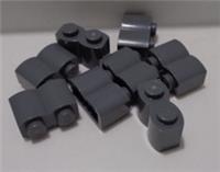 LEGO 30136 4211095 Log Palisade Bricks Modified Brick Dark Stone Grey x8