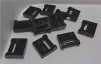 LEGO Parts 48336 4225201 Plate 1x2 with Handle on Side Black x12