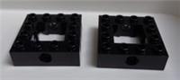 Lego 32324 6222427 Technic 4x4 Brick Frame with Open Center Black x2