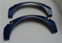 LEGO TECHNIC Parts 3538 6437973 Car Wheel Arch Printed 5x11x2 Earth Blue x2