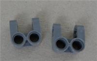 LEGO TECHNIC 6349479 - 41678 Cross Block/Fork 2x2 Dark Stone Grey x2**
