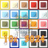 LEGO 1x1 Plate 3024 - 10 Pack - Pick Your Color BRAND NEW GENUINE PIECES