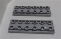 LEGO TECHNIC 3776 6468171 Technic Gear Rack 2 x 6 Inverted Medium Stone Grey x2