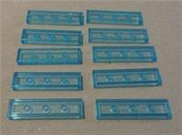 LEGO 6252049 - 35371 Flat Tile 1x4 Transparent Light Blue x10**