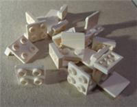 LEGO Parts 99207 6097637 Bracket 1 x 2 - 2 x 2 Inverted White x16
