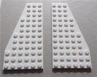 LEGO 30356 30355 4141476 4141475 Wing Left & Right Plate 6x12 White x1 Pair