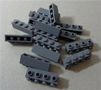 LEGO - 30414 - 4210725 1x4 Brick with 4 Studs on 1 Side Dark Stone Grey x16 **