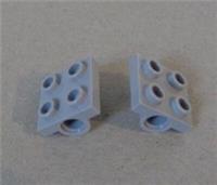 LEGO 2817 4211376 Technic Double Bearing Plate Medium Stone Grey x2 Parts