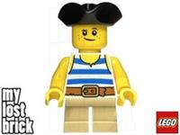LEGO City - Pirate Boy Minifigure Tricorne Hat from 40589 (twn464) - SELECT PART
