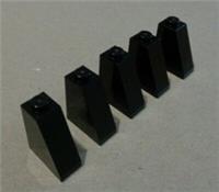 LEGO 60481 - 4515373 Slope 65 2x1x2 Black x5- Bricks & Pieces & Parts**