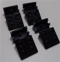 LEGO Bits 3937 6134 393726 4124096 Hinge Base 1x2 Rocking Plate 2x2 Black x4