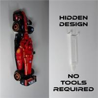 Wall Mount for Lego Speed Champions F1 Cars. No tools required. Renter-Friendly