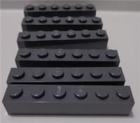 LEGO Parts 3009 4211100 Bricks 1 x 6 Dark Stone Grey x6