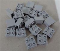 LEGO 22885 Modified 1x2x1 2/3 Studs on 1 Side Medium Stone Grey x22**