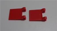 LEGO 2335 - 11055 80326 6365459 Flag 2x2 with 2 Clips Red x2