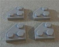 LEGO 26601 Wedge Plate 2x2 Cut Corner Medium Stone Grey x4 Pieces & Parts**