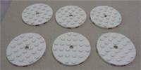 Lego Parts & Pieces 11213 - 6109817 Plate Round Circle 6x6 White x6