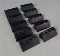 Lego 3037 - 303726 Black 2 x 4 Sloped Bricks x10 **
