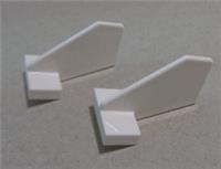 LEGO 44661 6253365 Tail fin airplane Shuttle boat small white x2