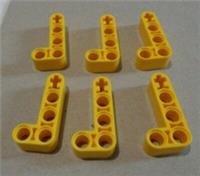 LEGO TECHNIC 6271828 - 32140 Beam L-Shaped 2x4 Bright Yellow x6 Parts& Pieces